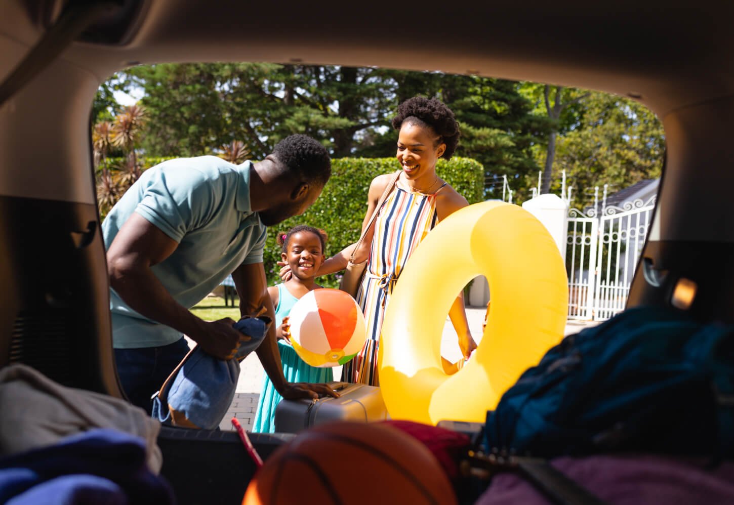 familia aproveitando direito de ir vir