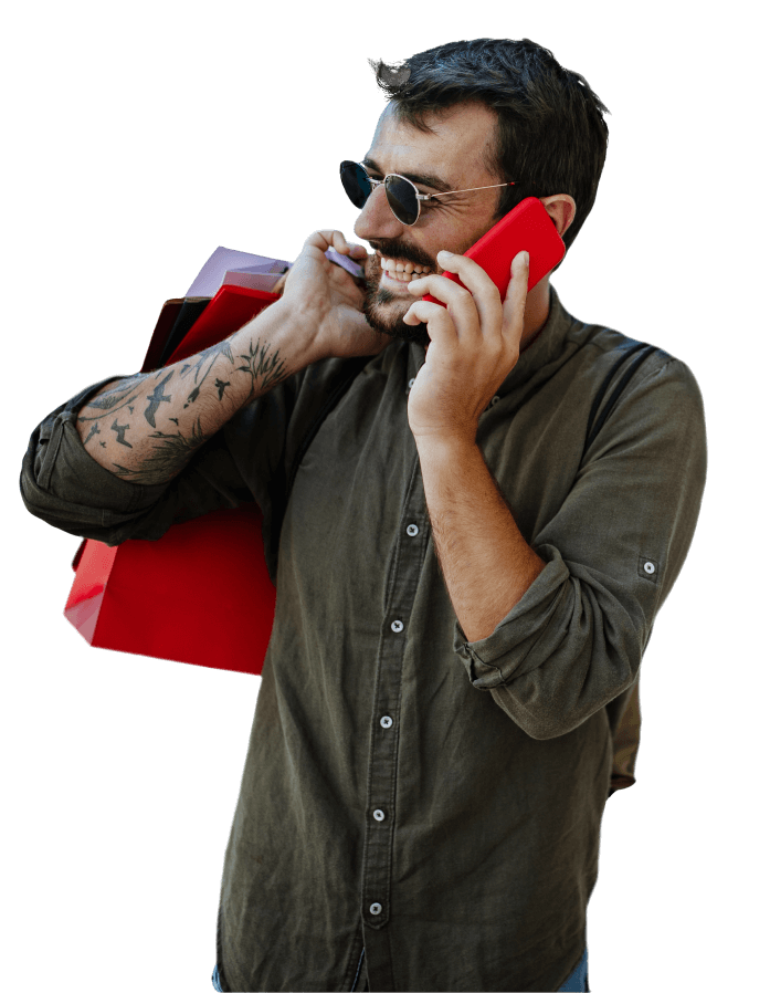 homem sacola de compra direito consumidor